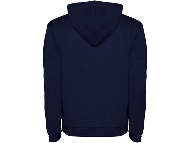 Sudadera con capucha infantil Urban Roly bicolor personalizable Azul marino/gris jaspeado detalle 13