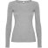 Camiseta manga larga mujer algodón 100% Roly Extreme Gris jaspeado