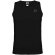 Camiseta deportiva sin mangas infantil Andre de Roly Negro intenso detalle 1