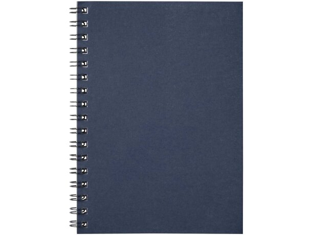 Cuaderno espiral A6 Desk-Mate reciclado 50 hojas personalizable Azul oscuro detalle 11