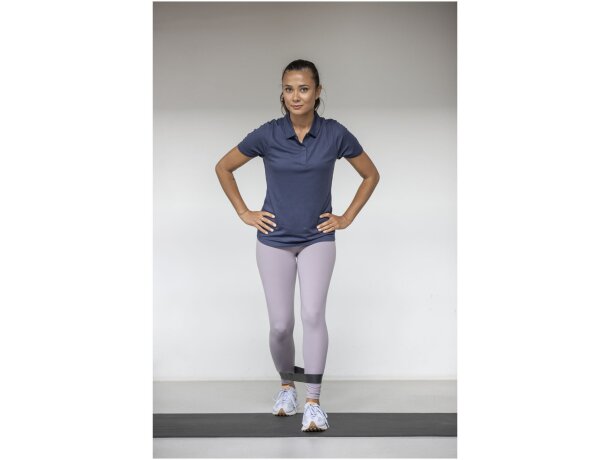 Polo técnico manga corta mujer Deimos transpirable Cool fit Negro intenso detalle 41