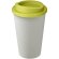 Vaso de plástico con tapa de rosca polipropileno reciclado 350ml Blanco/lima
