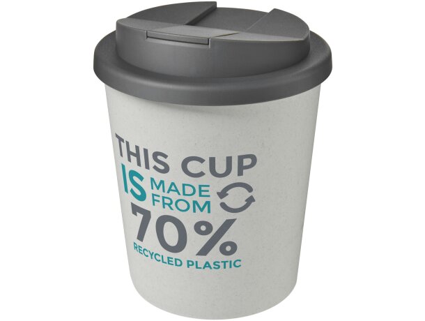 Vaso reciclado de 250 ml con tapa antigoteo Americano® Espresso Eco barata