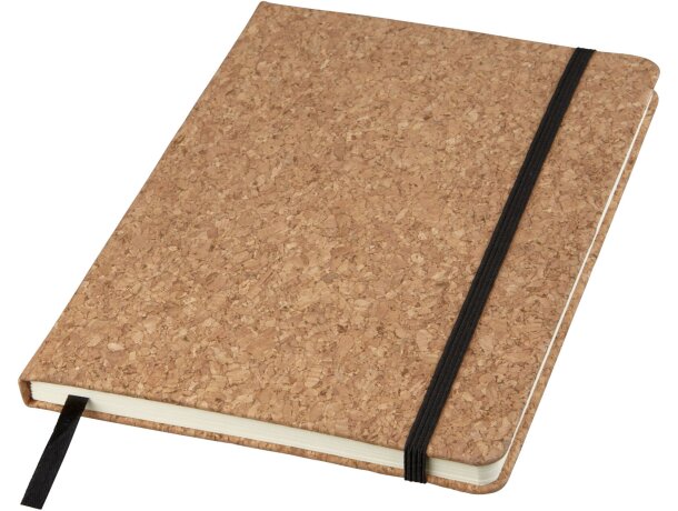 Libreta A5 Napa corcho natural 80 hojas rayadas marcapáginas Natural detalle 5