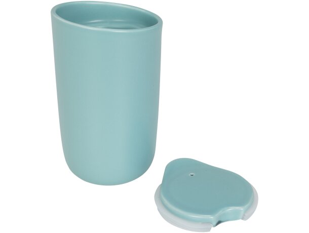 Vaso de cerámica de doble pared de 410 ml Mysa Verde nenta detalle 28