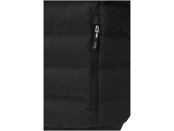 Chaqueta plumón reciclado certificado RDS hombre Macin Negro intenso detalle 14