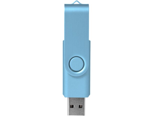 Memoria USB metálica Rotate 4GB con mecanismo rotativo Azul detalle 24