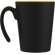 Taza de cerámica con asa Oli 360 ml personalizable Naranja/negro intenso detalle 12