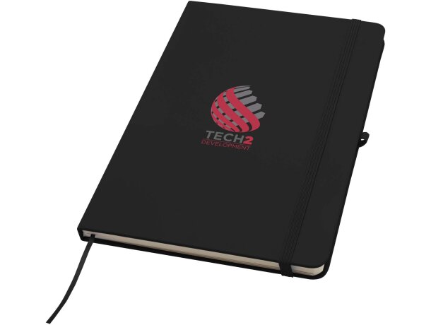 Libreta tapa dura A5 Spectrum Plus con papel certificado FSC Negro intenso detalle 1