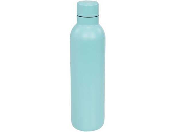 Botella termo con logo con tapa de rosca en acero inoxidable Thor Verde nenta detalle 48