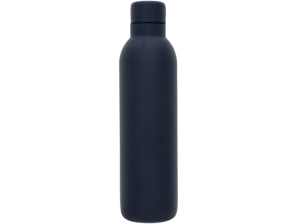 Botella termo con logo con tapa de rosca en acero inoxidable Thor Azul detalle 31