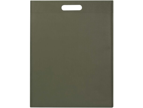 Bolsa tote EcoSeal de poliéster reciclado con certificado GRS Verde bosque detalle 22