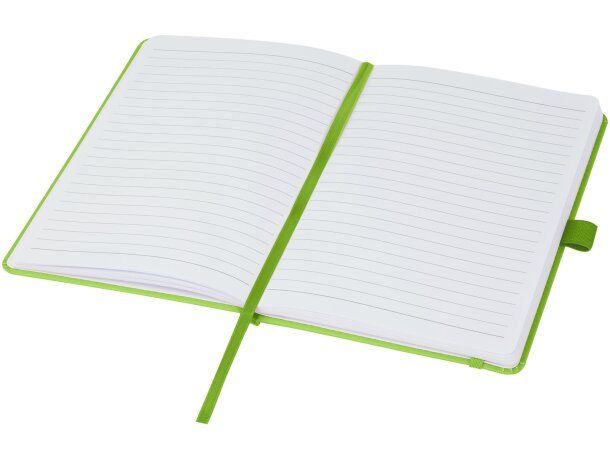 Libreta tapa dura plástico oceánico reciclado Thalaasa FSC Verde manzana detalle 28