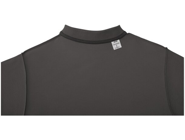 Polo de manga corta para hombre Helios Gris tormenta detalle 49