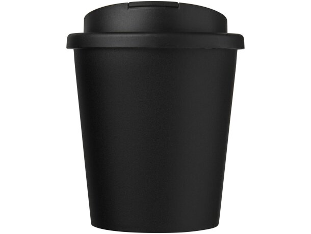 Vaso reciclado de 250 ml con tapa antigoteo Americano® Espresso Negro intenso detalle 2