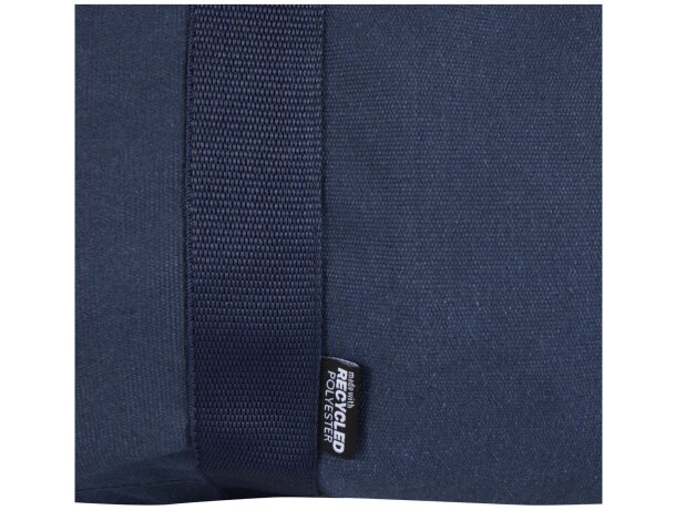 Bolsa de lona reciclada Recanvas 40 L certificada GRS Azul marino detalle 8