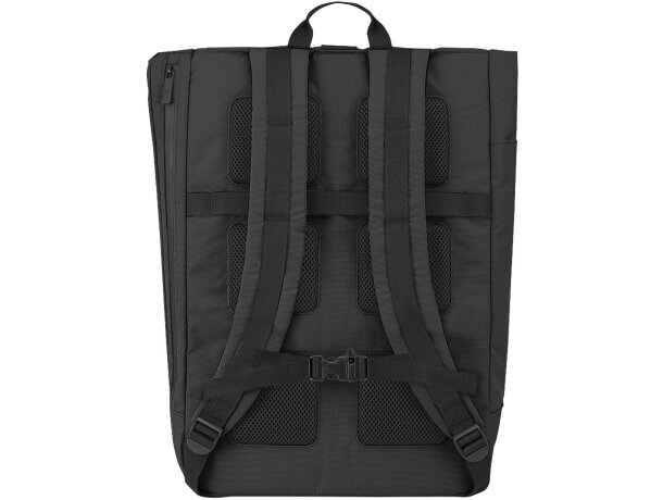 Mochila enrollable Moleskine Metro en poliamida Rilsan Negro intenso detalle 3