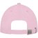 Gorra con visera precurvada y 6 paneles. Ideal para publicidad. Rosa claro detalle 15