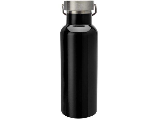 Botella térmica Thor 500ml con acero inoxidable reciclado Negro intenso detalle 43