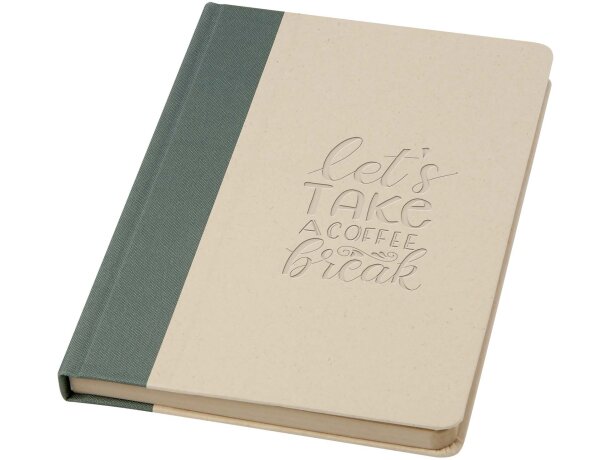 Libreta tapa dura A5 Liliana en rPET y papel caña de azúcar detalle 5