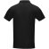 Polo orgánico GOTS de manga corta para hombre Graphite Negro intenso detalle 13