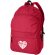 Mochila moderna con doble bolsillo frontal con logo