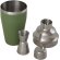 Coctelera acero inoxidable reciclado Gaudie con jigger detalle 17