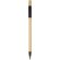 Set de bolígrafos de bambú de 3 piezas Kerf Negro intenso/natural detalle 3