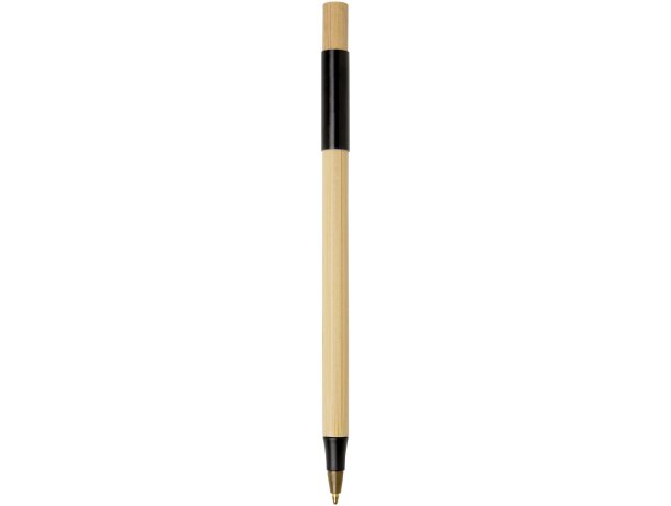 Set de bolígrafos de bambú de 3 piezas Kerf Negro intenso/natural detalle 2