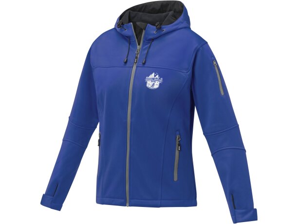 Chaqueta softshell Match mujer tres capas Azul detalle 13