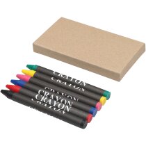 Caja de 6 ceras de colores Crayon personalizado