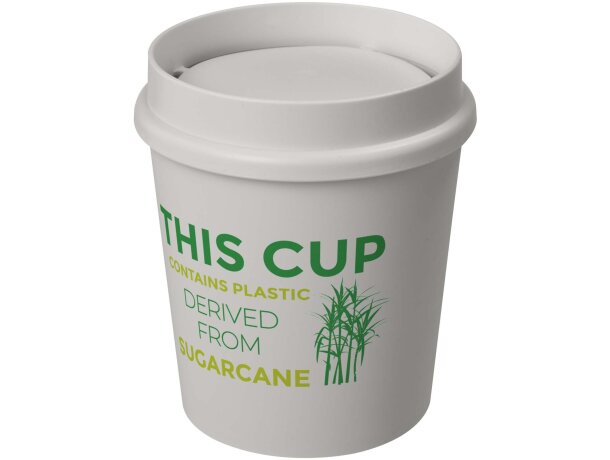 Vaso 200ml con tapa 360° Americano Switch Renew bioplástico Blanco marfil detalle 1