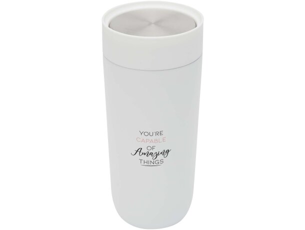 Vaso térmico Camden 350 ml acero inoxidable reciclado Blanco detalle 5