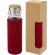 Botella de vidrio de 660 ml con funda de neopreno Thor Rojo