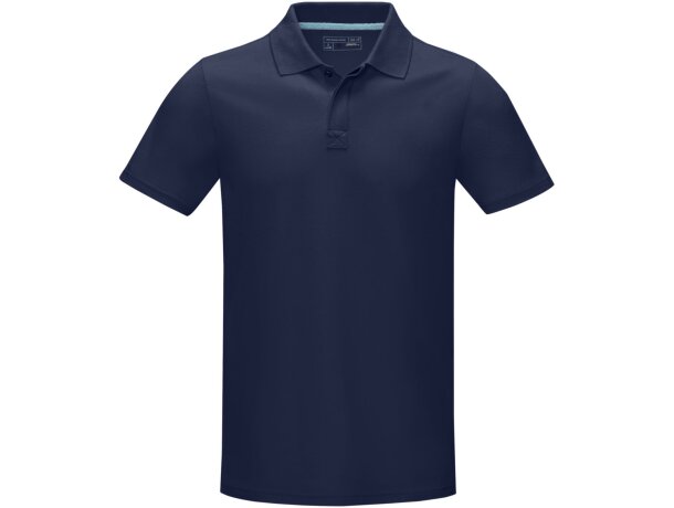 Polo orgánico GOTS de manga corta para hombre Graphite barato