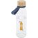 Botella de cristal Porto 500 ml con tapa de bambú Azul océano detalle 17