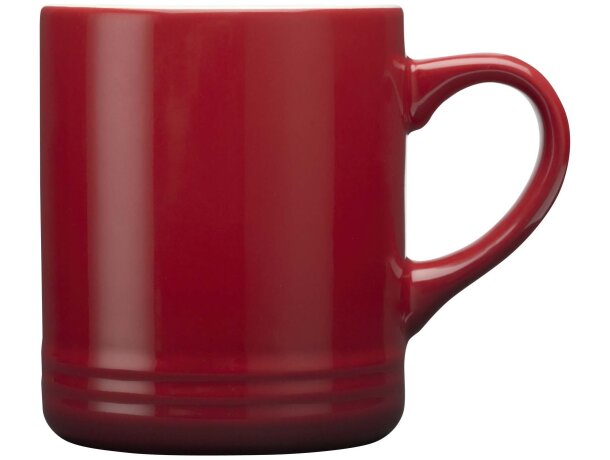Taza cerámica Laguna 330ml con efecto degradado brillante Rojo detalle 2