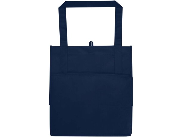 Bolsa tote non woven RPET Liberty con certificado GRS Azul marino detalle 10