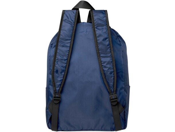 Mochila plegable EcoFold 15 litros de poliéster reciclado GRS Azul marino detalle 9