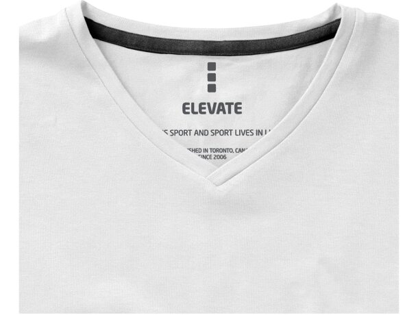 Camiseta manga corta algodón orgánico certificado GOTS hombre 200 g/m2 Blanco detalle 4