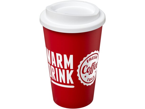 Vaso térmico Americano 350 ml con aislamiento de doble pared Rojo/blanco detalle 57