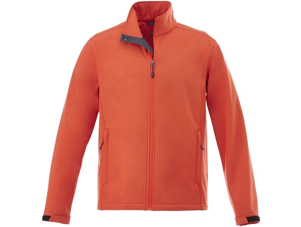 Chaqueta softshell Maxson hombre impermeable transpirable Naranja detalle 6