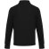 Polo manga larga Zeus con media cremallera en algodón piqué Negro intenso detalle 3