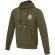 Sudadera con capucha unisex Laguna algodón BCI y poliéster Verde bosque detalle 43