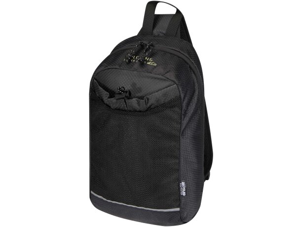 Bolsa cruzada de hidratación Nomad 6L en poliéster reciclado Negro intenso detalle 1