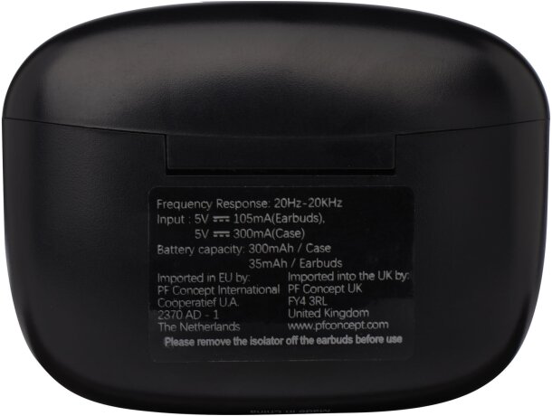 Auriculares inalámbricos Bluetooth Essos con emparejamiento auto Negro intenso detalle 10