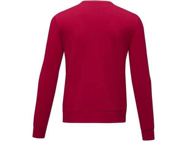 Jersey de cuello redondo para hombre Zenon afelpado Rojo detalle 8