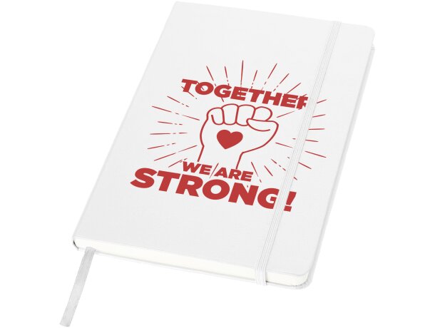 Cuaderno con cierre de banda elástica con logo
