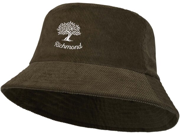 Gorro pana reciclada Howson con algodón sostenible Verde bosque detalle 1