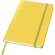 Cuaderno con cierre de banda elástica amarillo